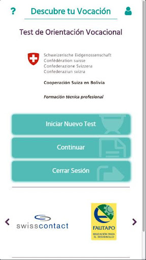 Android application Descubre tu Vocación screenshort