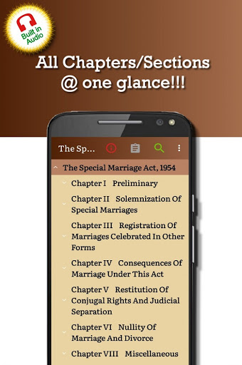 Android application Special Marriage Act 1954 screenshort