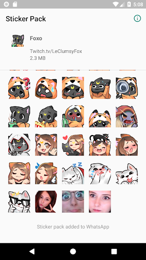 Foxo Stickers Screen 2