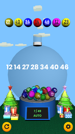 Lotto number generator machine Screen 3