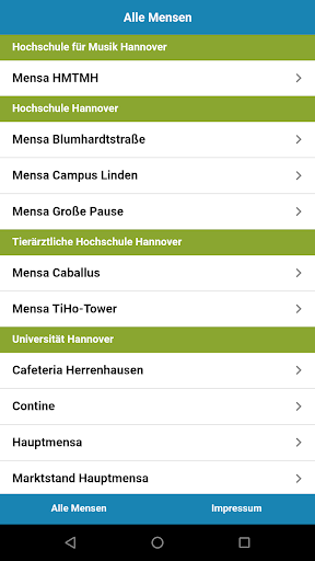 Mensa Hannover Screen 3