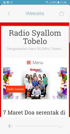 Radio Syallom Tobelo Screen 2