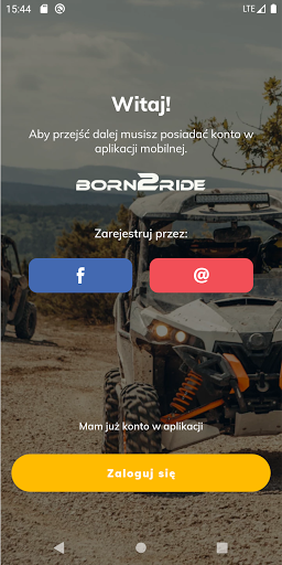 Android application Born2Ride screenshort