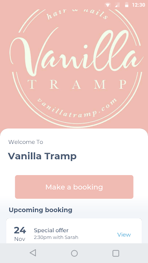 Android application Vanilla Tramp screenshort