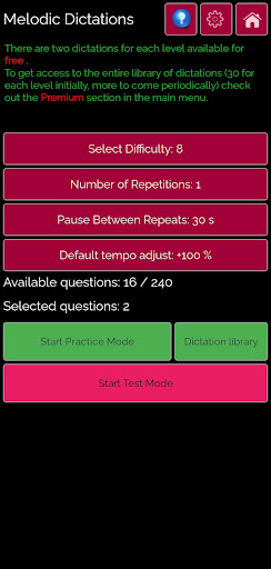 Real Music Dictations Screen 2