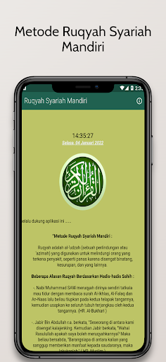 Android application Metode Ruqyah Syariah Mandiri screenshort