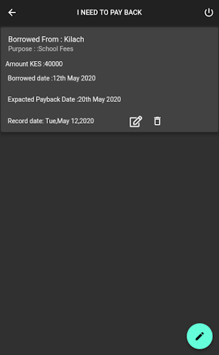 Debt Manager Screen 3