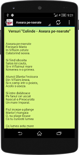Versuri cu Colinde Screen 2