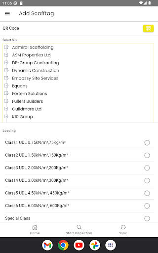 Scaff Inspector Screenshot