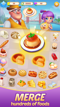 Game screenshot Merge Food - Restaurant Decor hack