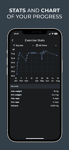 Strength Workout Tracker: WLog Screen 3