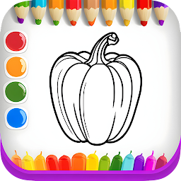 Icon image Fruits And Vegetables Coloring