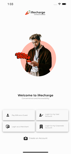 Android application iRecharge screenshort