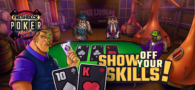 Fresh Deck Poker - Mafia World & Texas Holdem Gang 3.7.11 APK + Mod (Unlimited money) untuk android