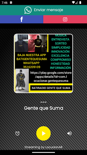 Android application Gente que Suma screenshort