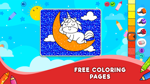 Unicorn Glitter Coloring Book: Coloring Unicornud83eudd84 screenshots 16