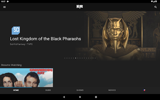 Screenshot of KUB TV
