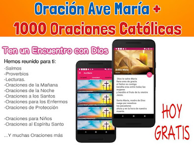 Screenshot 1 Ave Maria Oracion Español -100 android