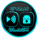 Flat Black and Cyan Icon Pack Windows'ta İndir
