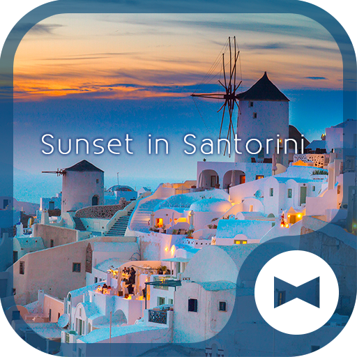 風景壁紙アイコン サントリーニ島の夕暮れ 無料 Google Play のアプリ