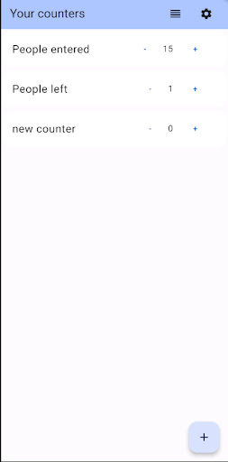 Android application Simple Counter screenshort