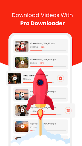 Android application ClipX - All Video Downloader screenshort