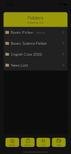 My Vocabulary Screen 3
