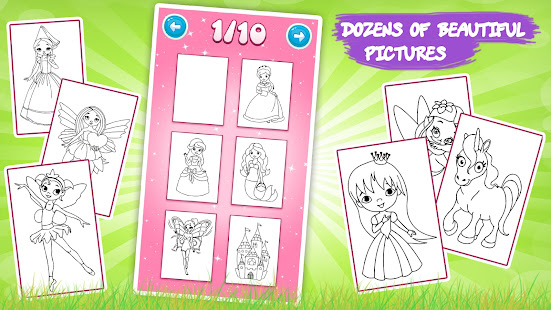 Kids coloring book: Princess 2.0.4 screenshots 15