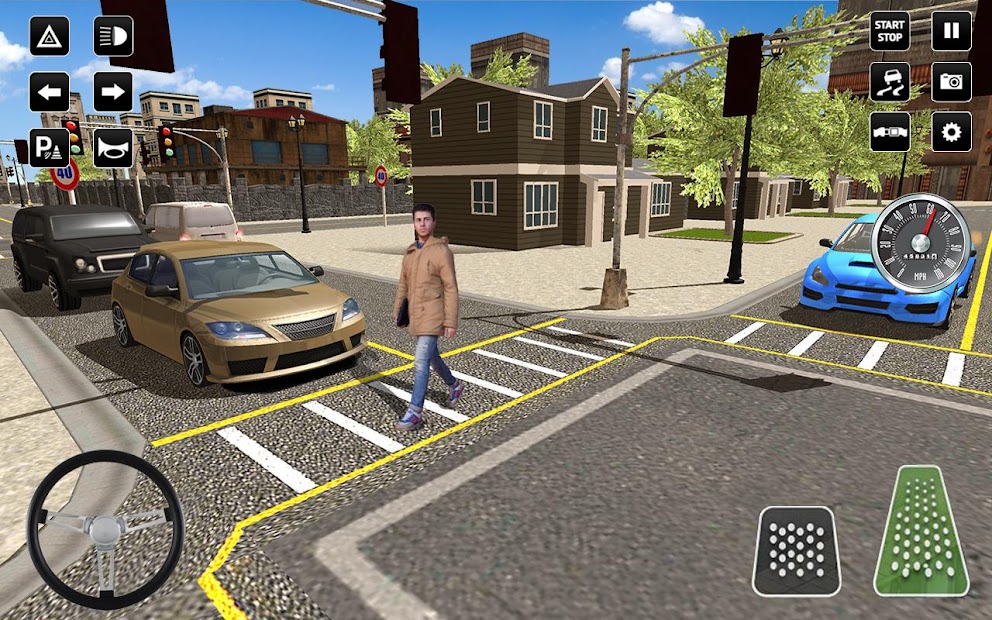Captura de Pantalla 4 3D Driving School Simulator: City Driving Games android
