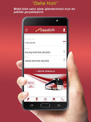 Android application Anadolu Ulaşım screenshort