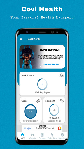 Android application Covi Health - Health Manager screenshort