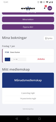 Wondr booking app Screen 2