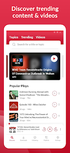 Offline Podcast App: Player FM Captura de tela