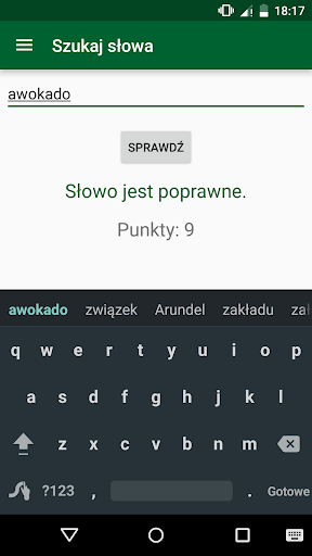 Pomocnik Scrabble - offline Screen 2