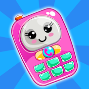 Pink Baby Phone Toy:Learn Number & Music Baby Game