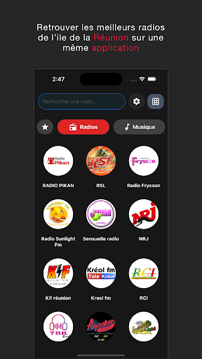 Android application Radio FM La Réunion 974 - Actu screenshort