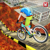 Lava BMX Impossible Tracks - Bicycle Stunts Rider icon