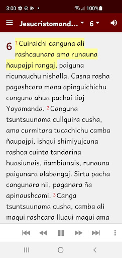 Quichua Tena Lowland Bible Screen 2