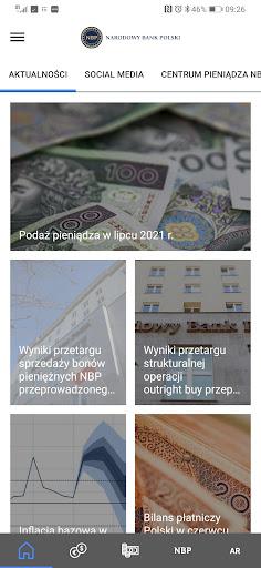 Android application Moje NBP screenshort