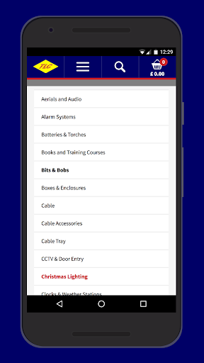 Android application TLC Electrical Supplies screenshort