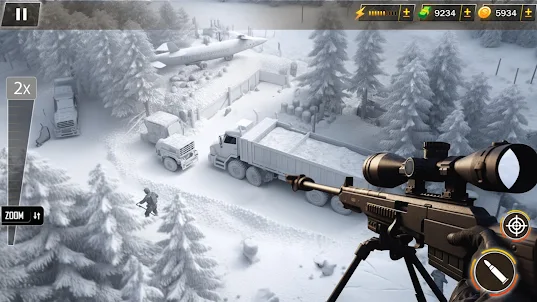 저격병 총 촬영 계략 3D 오프라인 게임