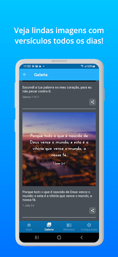 Android application Versículo do dia screenshort