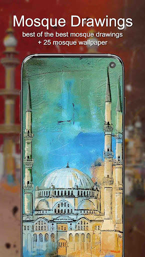 Android application Mosque Drawing Ideas screenshort