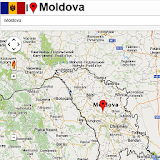 Moldova map icon