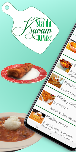 Android application Šta da kuvam danas? screenshort