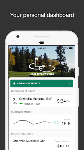 Android application Ortonville GC screenshort