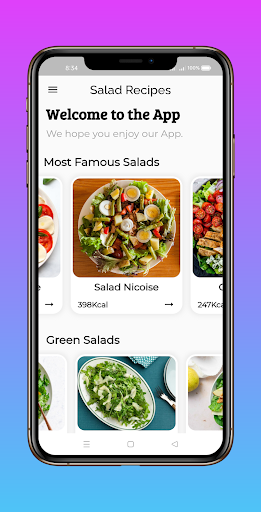 Android application Easy Salad Recipes Offline screenshort