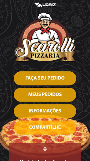 Android application Scarolli Pizzaria screenshort