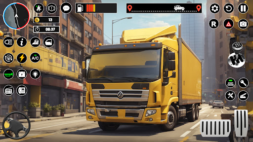 American Truck Driving Cargo