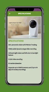 realme smart cam 360 Guide